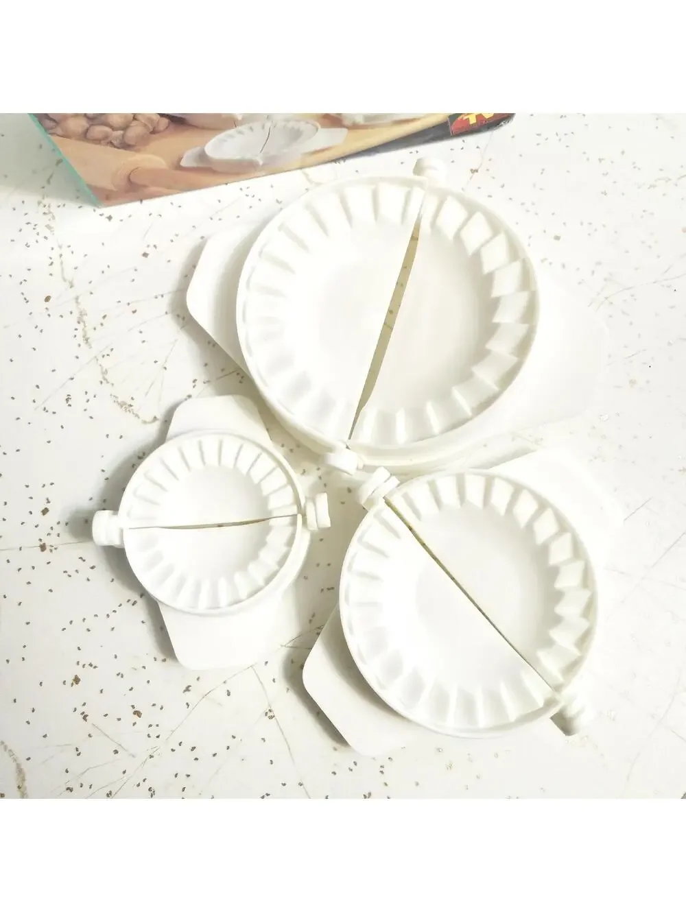 90s Set of 3 Kitchen Club Dough Presses - Perogis / Raviolis / Dumpling/ Cookies